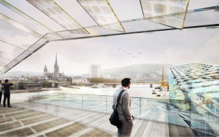 Le futur siège ultra-moderne de Rouen Métropole dévoilé - Batiweb